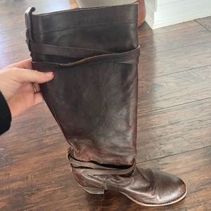 Frye boots with heel